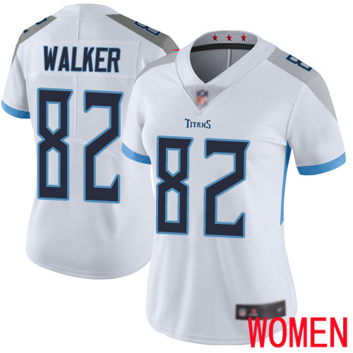 Tennessee Titans Limited White Women Delanie Walker Road Jersey NFL Football 82 Vapor Untouchable